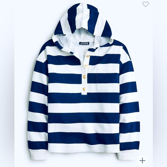 NWT! J. Crew Nautical Blue and White Stripes
Sweatshirt/Pullover - Picture 4 of 7